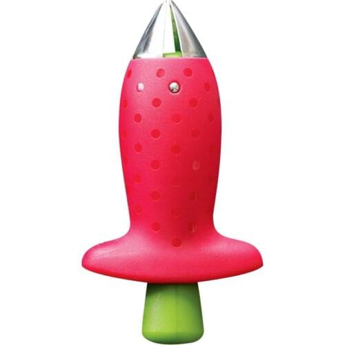 1Pcs Strawberry Hullers Metal Plastic Fruit Leaf Remover Tomato Stalks Strawberry Knife Stem Remover Gadget Kitchen Cooking Tool