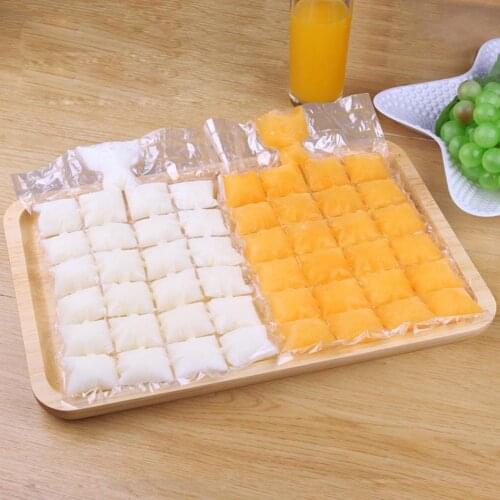 10Pcs PE Portable Cubes Ice Maker Bag Disposable Self Sealing Ice Cube Making Bag Mold Pouch Kitchen Bar Tool Freezer Mold