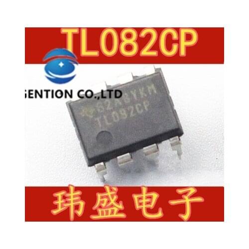 10PCS TL082 TL082CP TL082CN DIP-8 pairs of operational amplifier in stock 100% new and original
