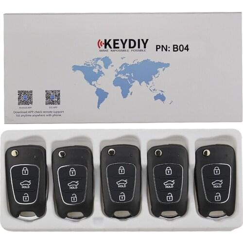5pcs/lot B04 KD Key Remote Control Auto Car Keys B Series 3 Button for KD900/KD900+/URG200 KD MINI Key Programmer