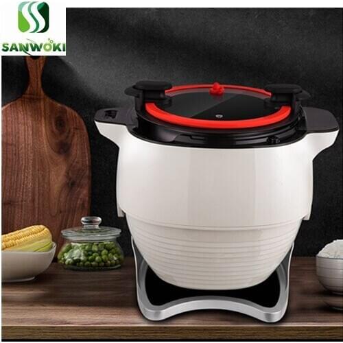 6L Electric Stir-Frying Drum Cooking Machine Automatic Multi Cooker Wok Intelligent Robot Cooking Machine stir fry machine 2000w