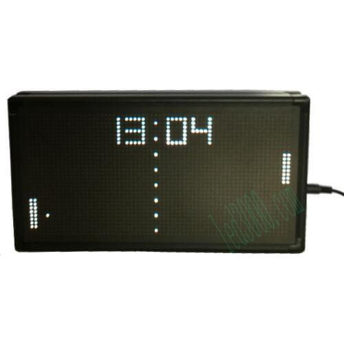 Hot sales Interest Jump ball LED clock desk clock white color real time LED display indoor clock high brightness matrix clock