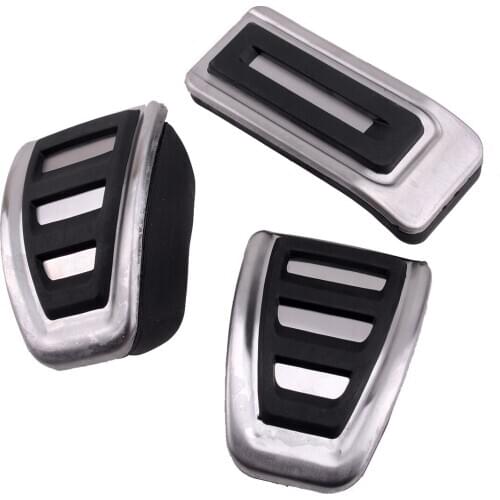 3pcs Manual Transmission Fuel Gas Brake Clutch Pedal Cover Fit For VW Multivan T5 T6 Multivan Transporter T5 T6 Caravelle T6