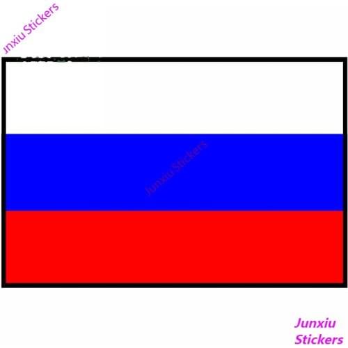 Flag Of Russian Bumper Car Decal Waterproof Car Stickers Personality Occlusion Scratch-Proof Decoration Accessories KK13*9cm