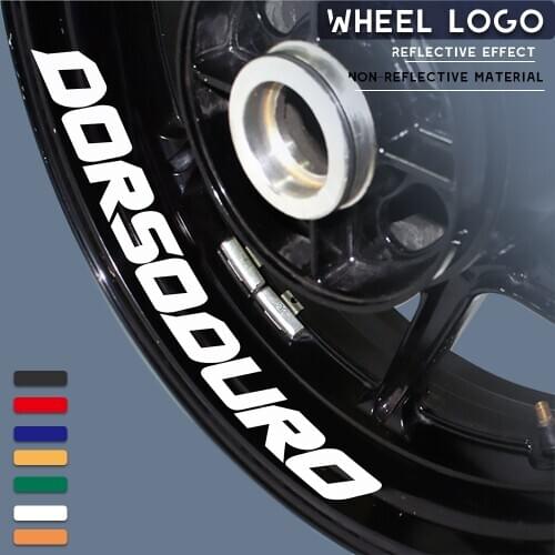 Motorcycle wheel logo sticker reflective moto rim tire accessories decorative decals for APRILIA DORSODURO
