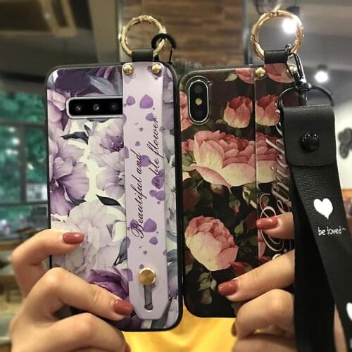 New Arrival Wrist Strap Phone Case For Samsung Galaxy S10 5G Anti-dust Silicone Shockproof Wristband Dirt-resistant Phone Holder