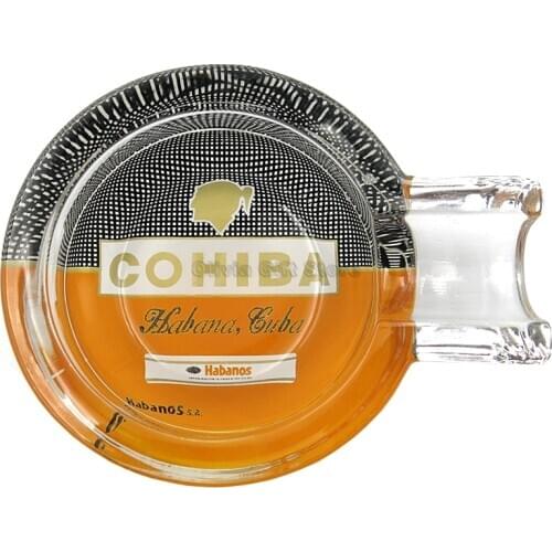 Cohiba Pocket Cigar Ashtray Car Ash Tray 1 Rest 1 Ash Slot Cigar Cigarette Tobacco Single Holder Smoking Tool MONTE CRISTO