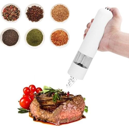 Automatic Pepper Grinder Tool Stainless Steel Adjustable Salts Pepper Mill Device for Barbecue Kitchen Grinding Gadgets