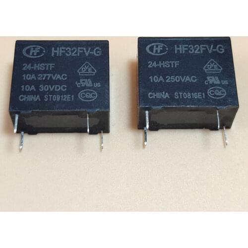 HF32FV-G-24-HST 24VDC 4pin 10A277VAC relays