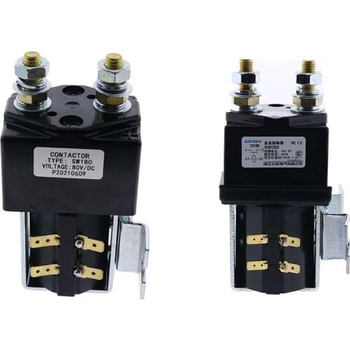 Solenoid SW80-2028P 48V 400A + Solenoid SW180 DC 80V for Yamaha Golf Cart Club Car Albright Curtis ZAPI B4SW11