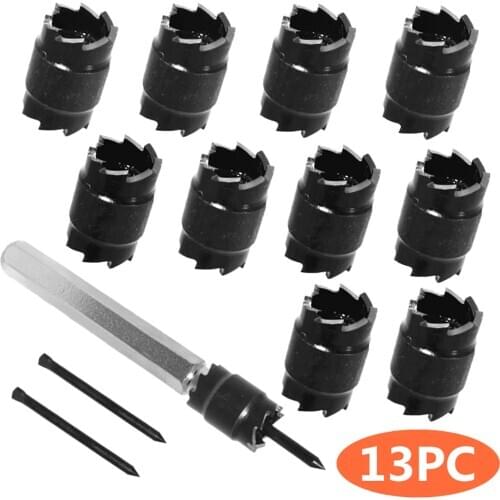 1/2/9/13pcs Spot Weld Drill Bit HSS Rotary Spot Weld Drill Cutter Remover Sheet Metal Hole Cutter Panel Separator Working Tools