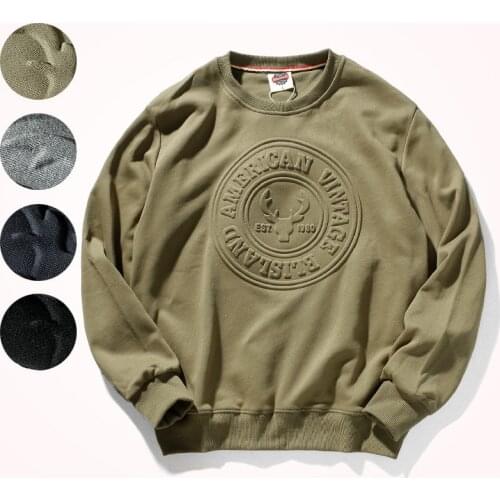 Autumn and Winter New Hoodies Mens Fashion Round Neck Loose Bottoming Tops Three-dimensional Letter Printing Sports Hoodies