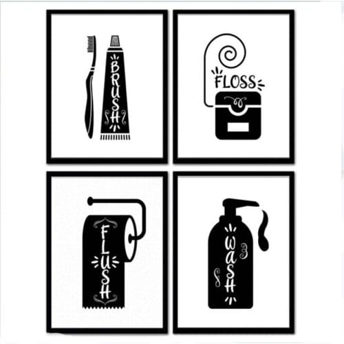 Bathroom Ware Patent Retro Poster Flush Toilet Paper Toilet Lid Patent Vintage Wall Art Canvas Painting Washingroom Decor Pairs