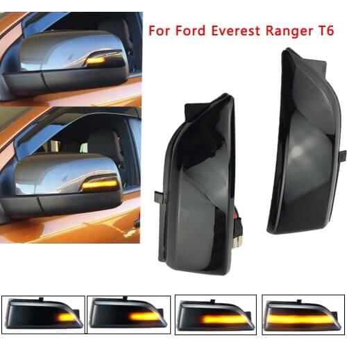 High-quality Dynamic Blinker For Ford Everest Ranger T6 2015 2019 Raptor LED Turn Signal Mirror Light 2013 2014
