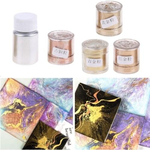 15g Mirror Metal Texture Pearl Powder Epoxy Resin Colorant Glitter Marble Metallic Pigment Resin Dye Jewelry Making