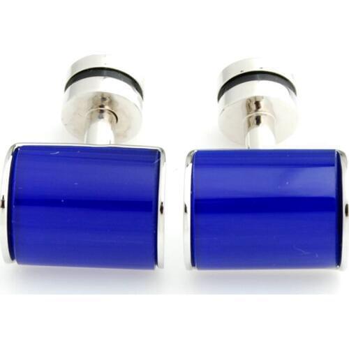 YH-1214 Pink,Blue Cat Eye Stone Jewelry Cufflinks, MOP Cufflinks for Men- Factory Wholesale