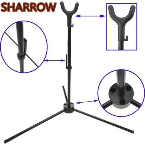 1Pc Archery Recurve Bow Stand Holder Longbow Rack Hanger Foldable Tripod Holder For Recurve Bows Hunting Shooting Accessories