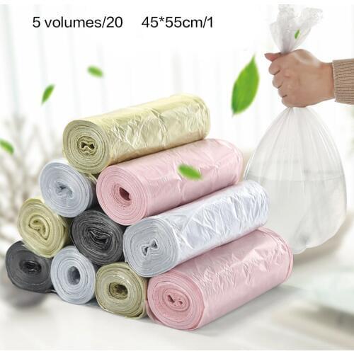 100pcs Garbage Bags Household Disposable Plastic Bags Refuse Bag Trash Bags Top Quality For Home Kitchen Waste Dispenser