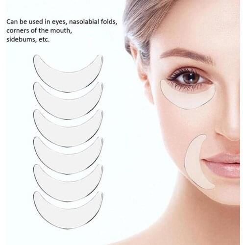 11Pcs Reusable Silicone Removal Sticker Face Forehead Neck Eye Sticker Pad Anti Aging Skin Lifting Care Patch