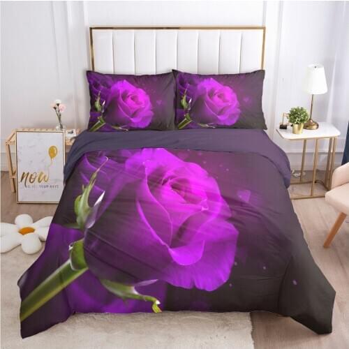3D Nordic Bedding Sets Duvet Covers Sets Comforter Bed Set Quilt Cover Full Twin Single Size Flowers Design Bedclothes