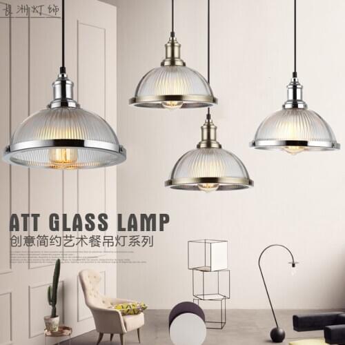 American Creative Glass Ball Pendant Lights Iron Hoop Hang Lamp for Bedroom Cafe Restaurant Bar Indoor Lighting Fixtures Decor