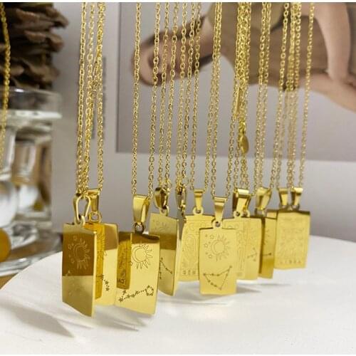 ANEEBAYH Women's Pendants Zodiac Signs