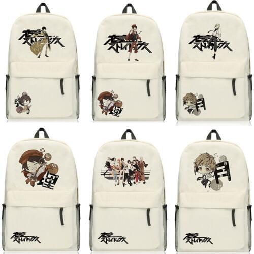 Anime Bungo Stray Dogs Osamu Dazai Backpack Cartoon Bags Oxford Student School Bag Unisex