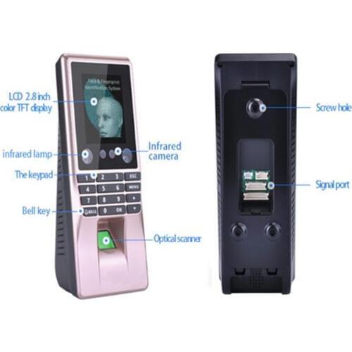 2.8 Inch Biometric Face Recognition Time Attendance Access Control System