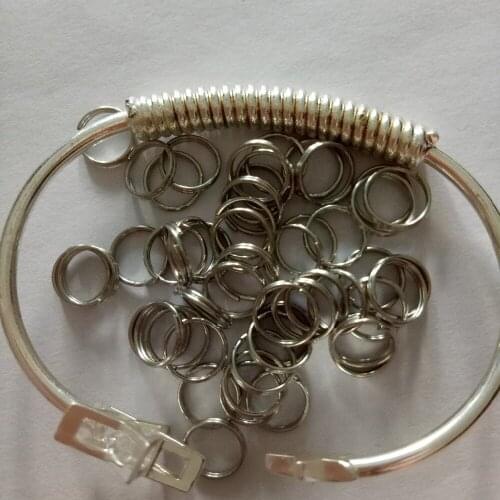 2018 Lowest Price 50-400 pcs 5-16 m Rhodium Jewelry Findings Double Layer Metal Open Jump Rings Split Rings DIY Jewelry Making