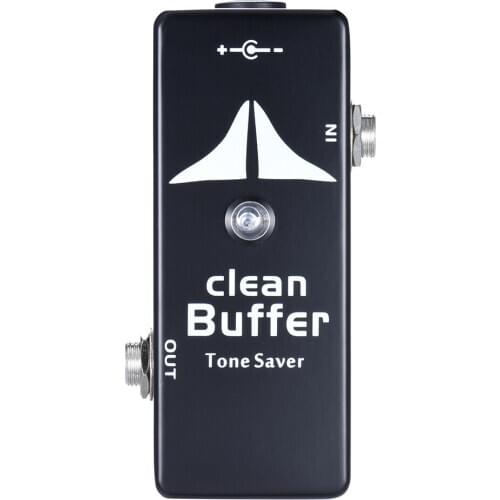 Mosky Clean Buffer Black Guitar Effect Pedal Mini True Bypass Metal Shell Guitar Parts & Accessories