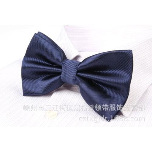 Pure color bow tie Double-layer bow tie with flower pattern Jacquard bow tie Printed bow tie Factory direct business style