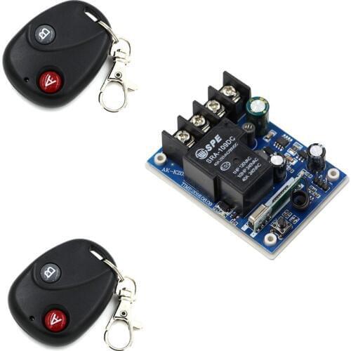 DC 12V-48V Wireless Remote Switch Remote Control ON/OFF Home Room Light Lamp Bulb LED Switch Relay Receiver Transmitter