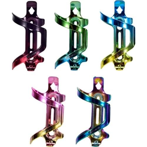 Water Bottle Holder Aluminum Alloy Colorful Bicycle Water Bottle Cage for All Types of Bikes, Fits Most Road Cycling MTB M17A