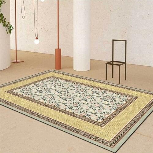 Japanese-Style Rug American Pastoral Country Broken Flower Carpet Living Room Bedroom Bed Blanket Kitchen Door Mat