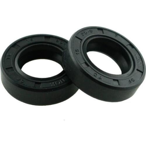 10Pcs NBR Shaft Oil Seal TC-15*22*23*24*25*25.5*6*7*8*10 Nitrile Covered Double Lip