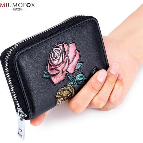 MIUMOFOX Women's Leather Wallets