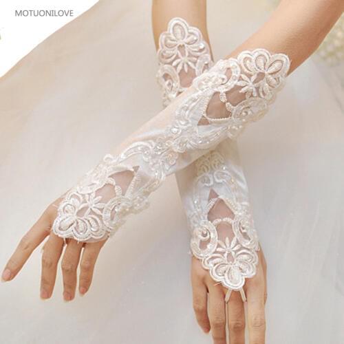 MOTUONILOVE Wedding Lace Gloves