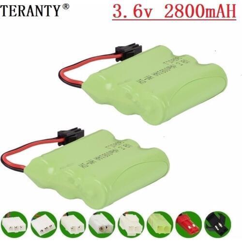 M Model ) 3.6v 2800mah NiMH Battery For Rc toys Car Tanks Trains Robot Boat Gun Ni-MH AA 2400mah 3.6v Rechargeable Battery