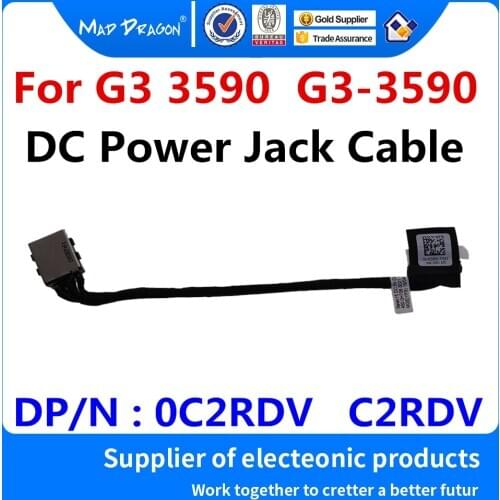 New original laptops DC IN DC-IN cable DC Power Jack Cable For Dell G3 3590 G3-3590 0C2RDV C2RDV 450.0H706.0011 450.0H706.0021