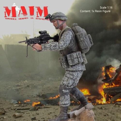 New Unassembled 1/16 120mm US Saw soldier , Irak Resin Kit DIY Toys Unpainted resin model