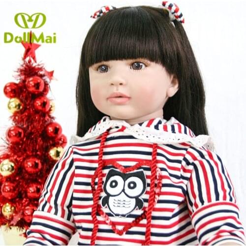 60cm Bebes reborn real dolls soft vinyl silicone reborn baby dolls realistic girl princess toddler dolls for children gift