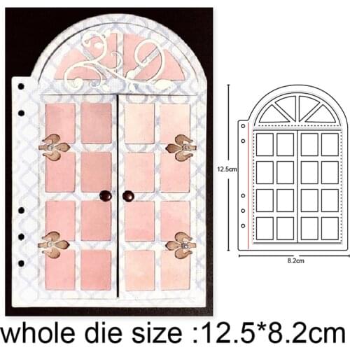 Christmas Window Frame Metal Cutting Dies Stencils for DIY Scrapbooking dies Embossing Die Cuts Craft Paper Stamps Dies New 2020