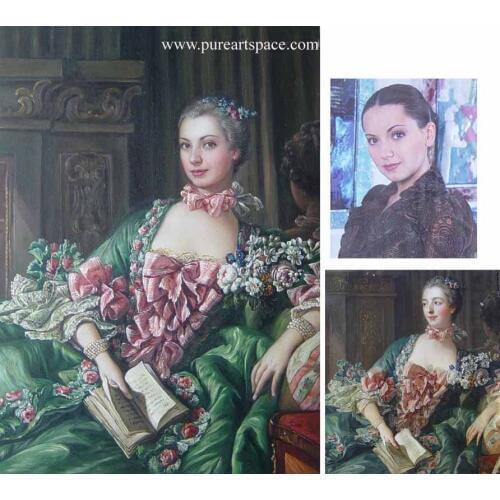 Handmad portrait oil paintings / customized portrait oil painting /top quality ,free shipping