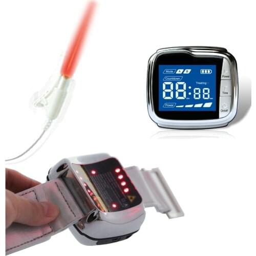 Health Care Home Wrist Type Laser Watch High Blood Pressure High Blood Fat High Blood Sugar Diabetes Therapy Instrument
