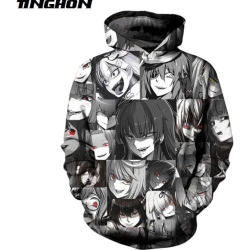 XS-7XL Black Cat Devil Anime Hoodie Cool Do You What Your Face Hoodies Punk Sweatshirt Winter Pullover Unisex Hiphop Streetwear