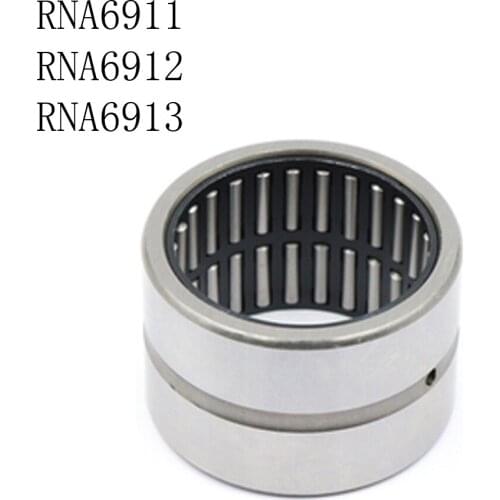 1PC RNA6911 RNA6912 RNA6913 2RS Solid Collar Needle Roller Bearings Without Inner Ring 55x80x45 60x85x45 65x90x45MM