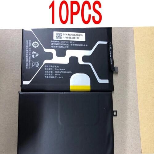 10pcs 3600MAH 3.85V BL-N3600A battery for GIONEE S11S S11S Dual SIM S11S Dual SIM TD-LTE Mobile phone BATTERY