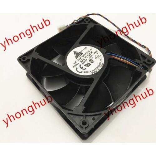 Detla Electronics AFC1212DE 4M34 DC 12V 3.00A 120X120X38mm 4-Wire Server Cooling Fan
