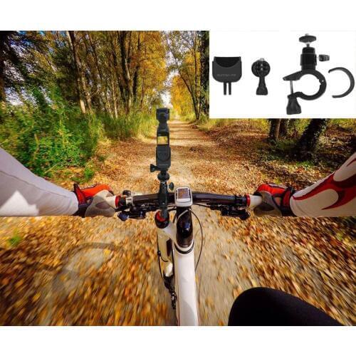 Adapter Mount + Bicycle Holder Clamp Clip Standard for DJI OSMO Pocket 1/4 Adapter for OSMO Pocket Handheld Gimbal Accessories