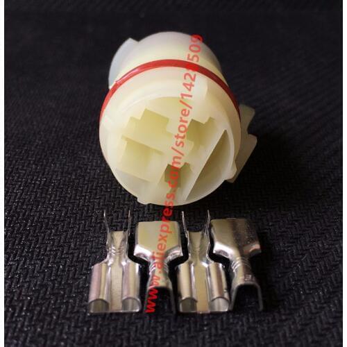 20 Sets Female 4 Pin 6.3mm Automotive Automobile Housing Connector